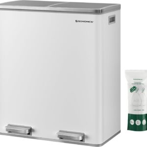 61IO8862SQL._AC_SL1500_.jpg Trash Can 2 x 8 Gallon (2 x 30 L) Garbage Can for Kitchen-Free Shipping