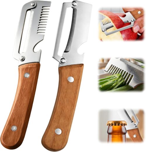 71qwAN1cNmL._AC_SL1500_ 2-Pcs Upgrade Vegetable Peeler and Julienne Peeler Set