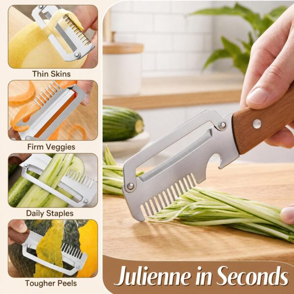 81ogYsaYU4L._AC_SL1500_ 2-Pcs Upgrade Vegetable Peeler and Julienne Peeler Set